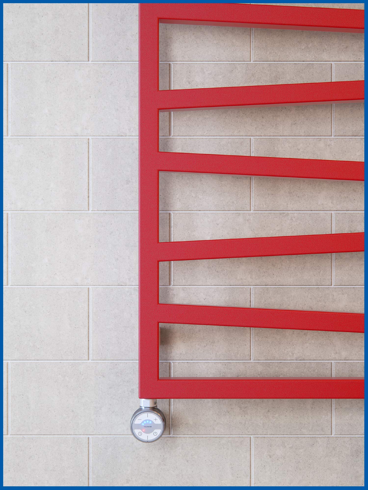 Termostat grzałka, wkład grzejny, element grzejny do grzejników łazienkowych MOA 300 W, prosty kabel bez wtyczki (chrom)