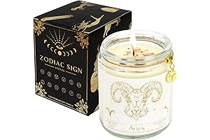 Lavender Scented Aries Birthday Candle for Women - March Birthday Gifts for...