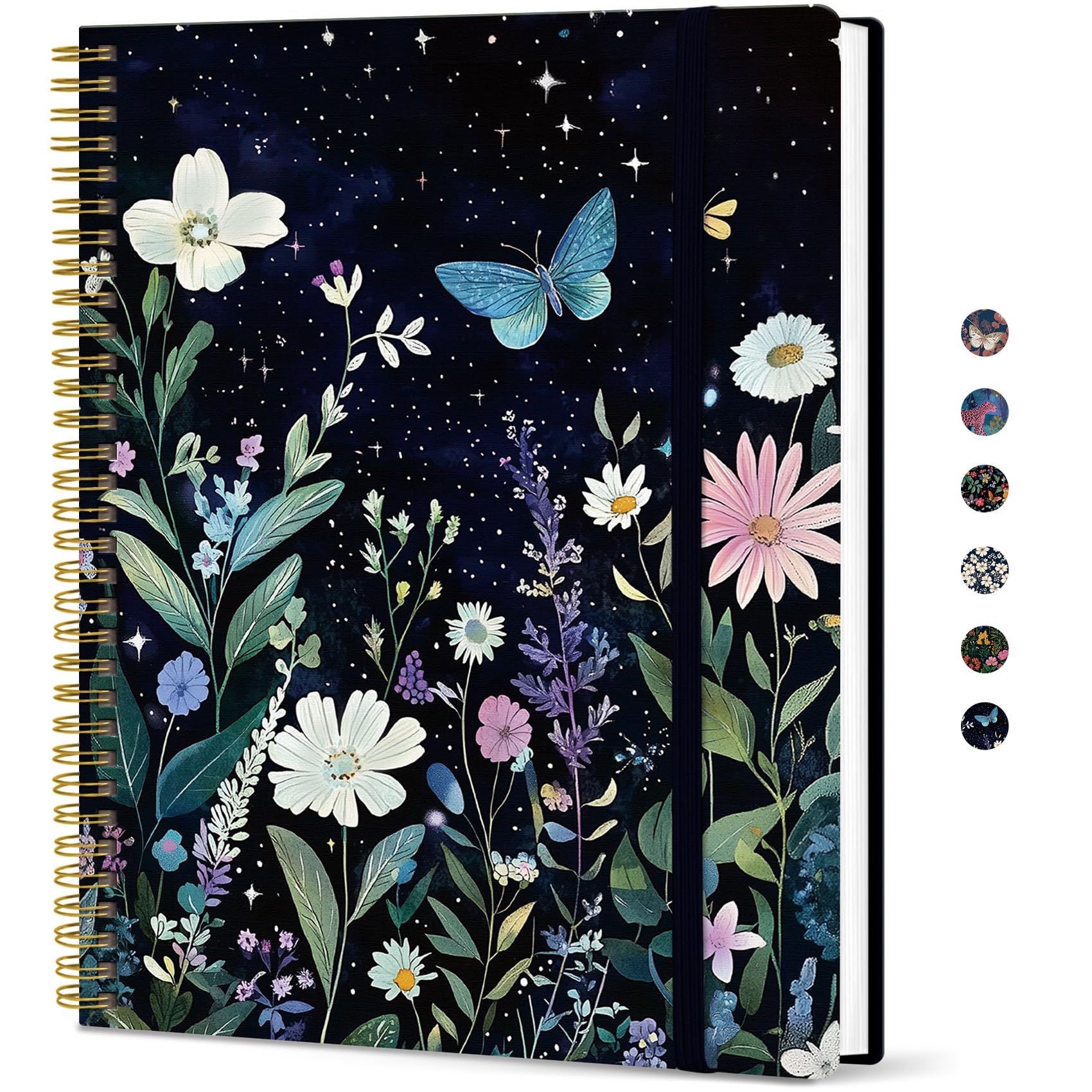 Taja Large Spiral Lined Journal