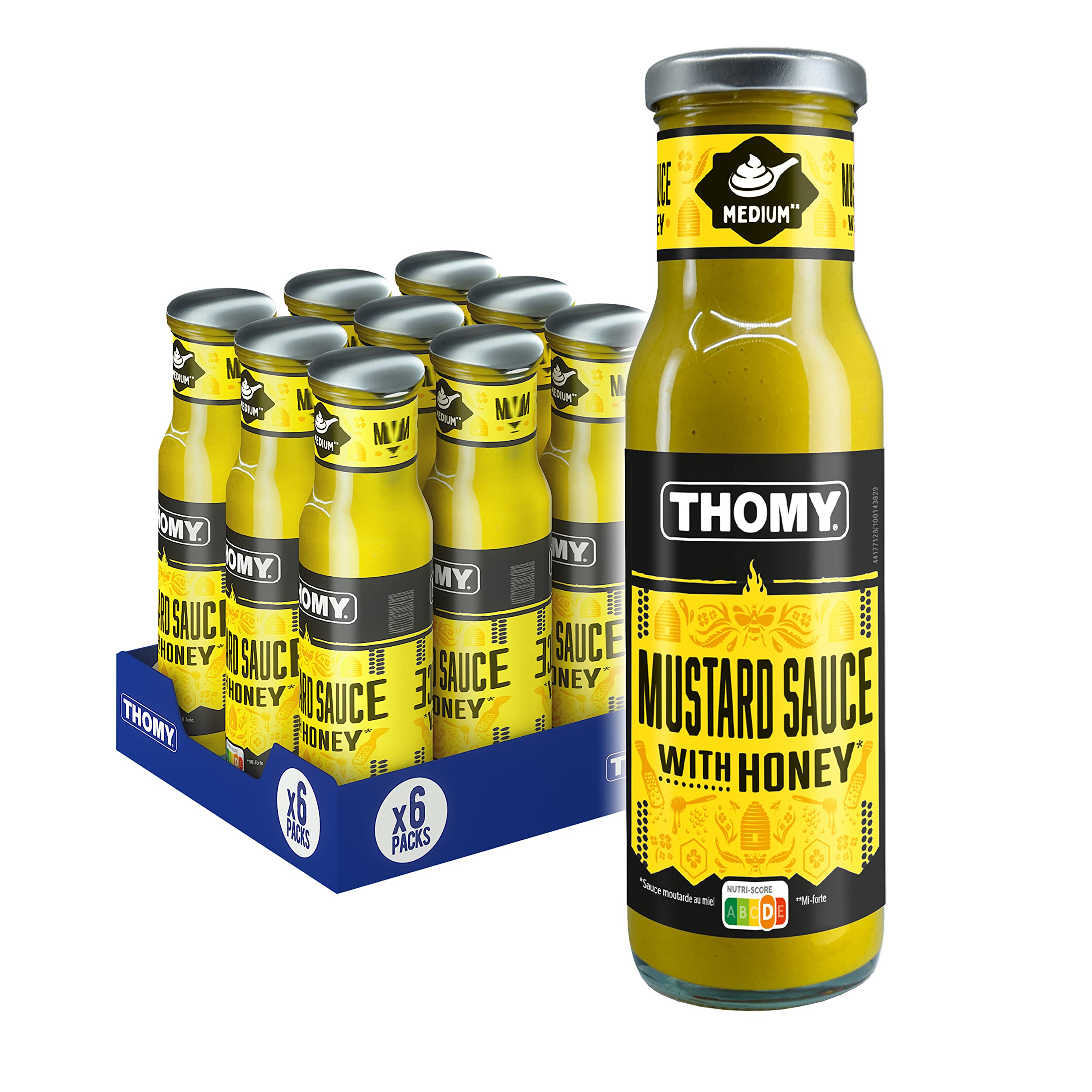 THOMY Salsa Mostaza con Miel, 6 x 230ml