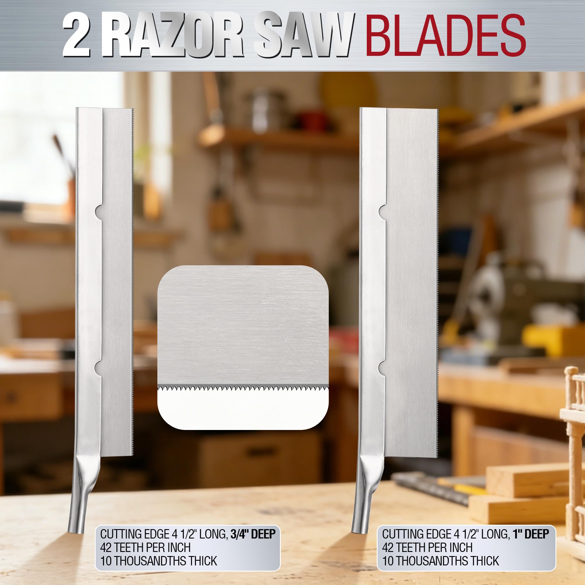 Metal Miter Box Set - 2 Razor Saws for Model Making -5 Metal Miter Box Set - 2 Razor Saws for Model Making -5