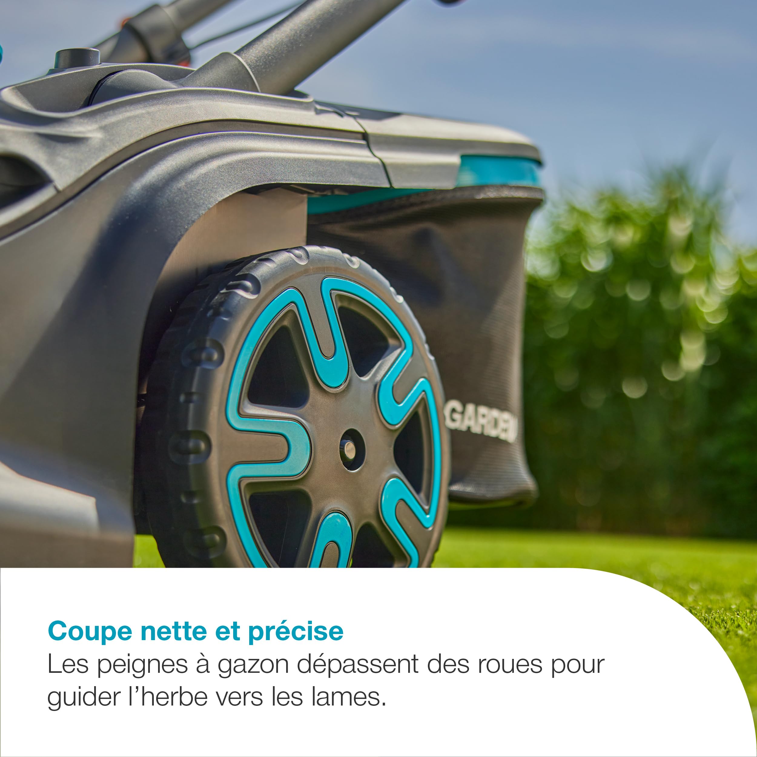 Gardena Tondeuse sur Batterie PowerMax Duo 46/36V P4A 4 Ah - Kit prêt à l'emploi: Haute Performance, Deux Lames Valent Mieux Qu’Une, Idéal pour Les espaces étroits (14646-20)