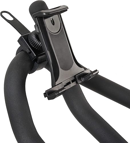 Miniatura 8 de Sunny Health & Fitness Soporte de montaje de abrazadera para teléfono móvil y tableta para bicicletas, elípticas, cintas de correr y otros equipos
