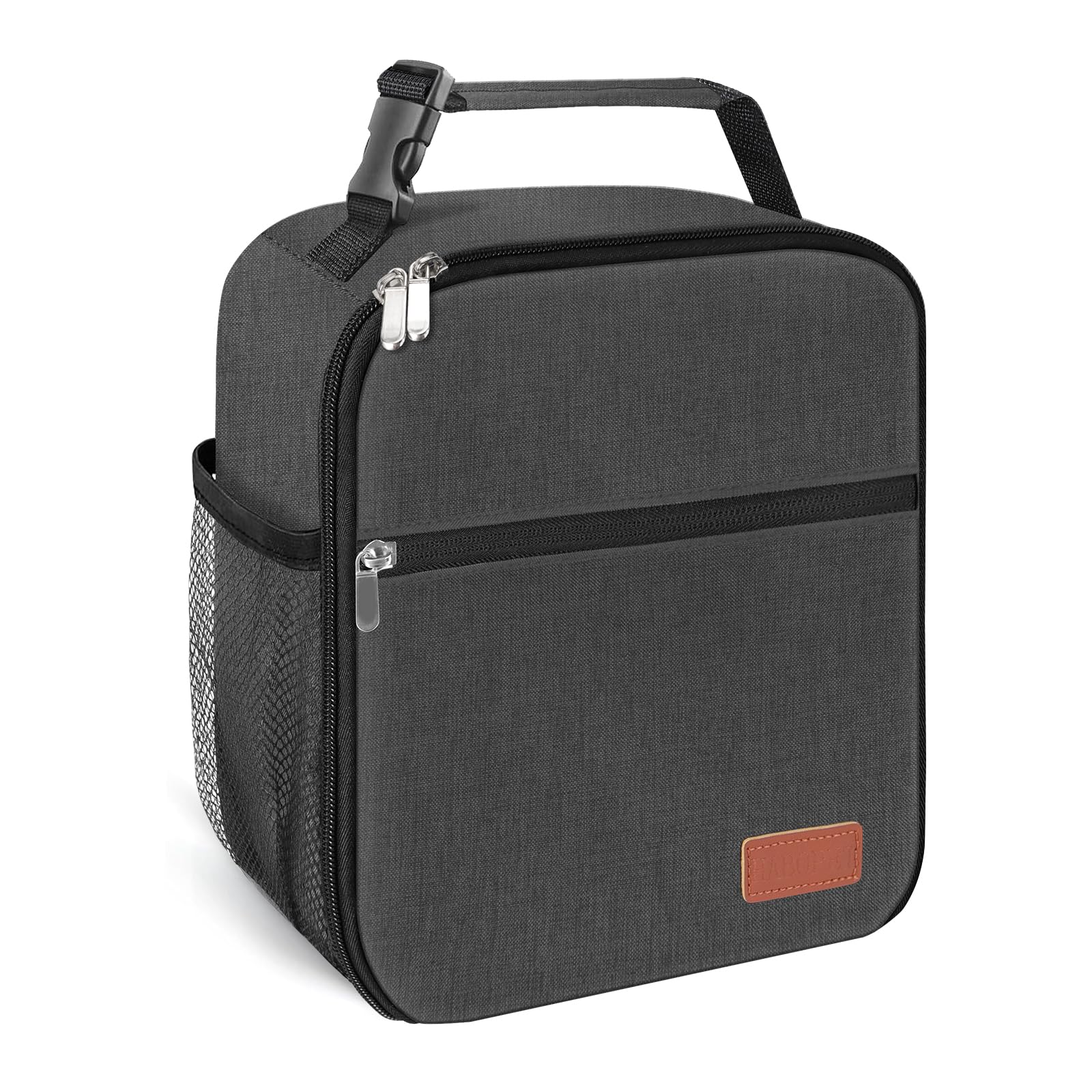 HABOPET Lunch Box for Men & Women Durable Lunch Bag for Adults Reusable Small Lunchbox Dark Grey