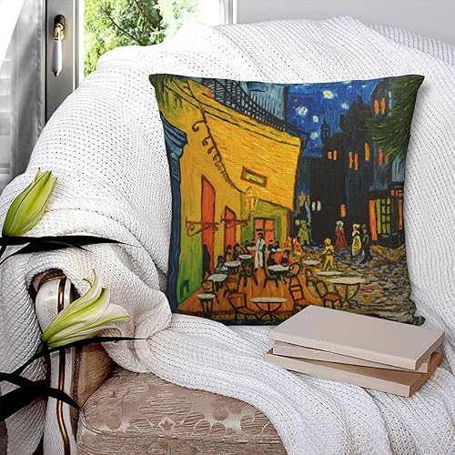 Miniatura 7 de Funda de almohada cuadrada de Van Gogh de 18 x 18 pulgadas, para sofá, cama, decoración del hogar