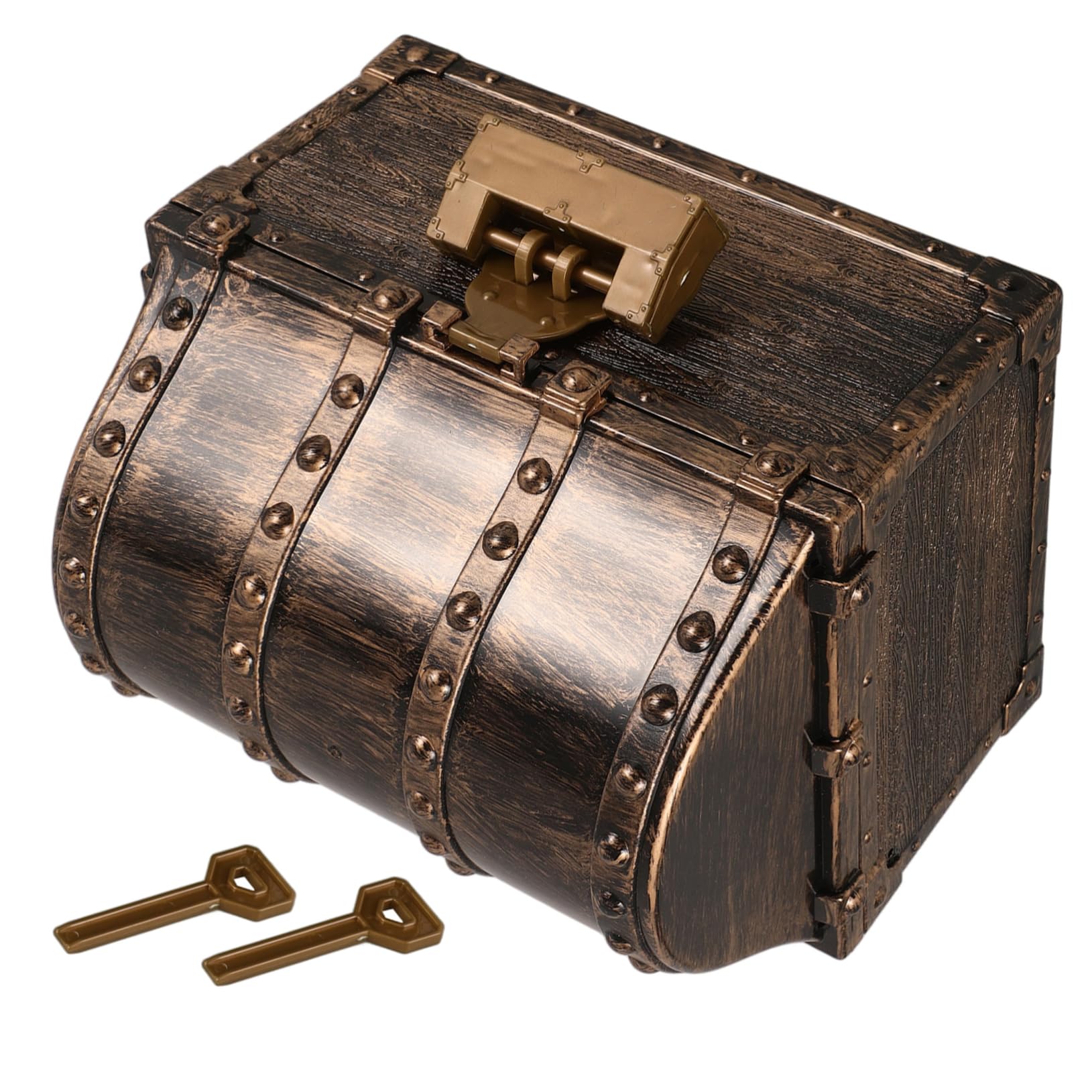ABOOFAN Box Pirate Treasure Chest Chests Vintage with Pirate Treasure Case Jewelry Wedding Trinkets Birthday Themed Keepsake for Large Treasure Chest Style Storage Chest Coffee Plastic