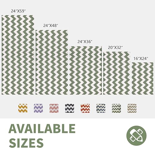 Miniatura 10 de Tapetes de baño de felpilla con diseño de cheurón naranja, antideslizantes, de felpa, peludas y absorbentes, para baño, tapete de baño suave,