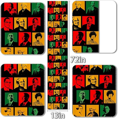 Miniatura 3 de Vohado Camino de mesa del mes de la historia negra febrero afroamericano orgullo negro decoración escuela comedor hogar cocina isla decoración