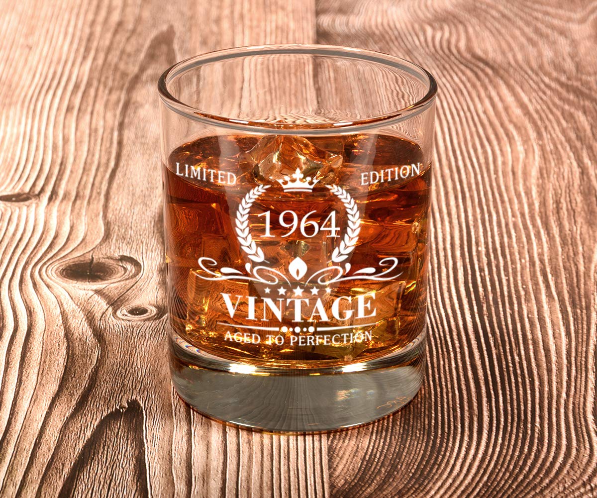 Triwol Bicchiere da whisky vintage 1965, regalo per 60