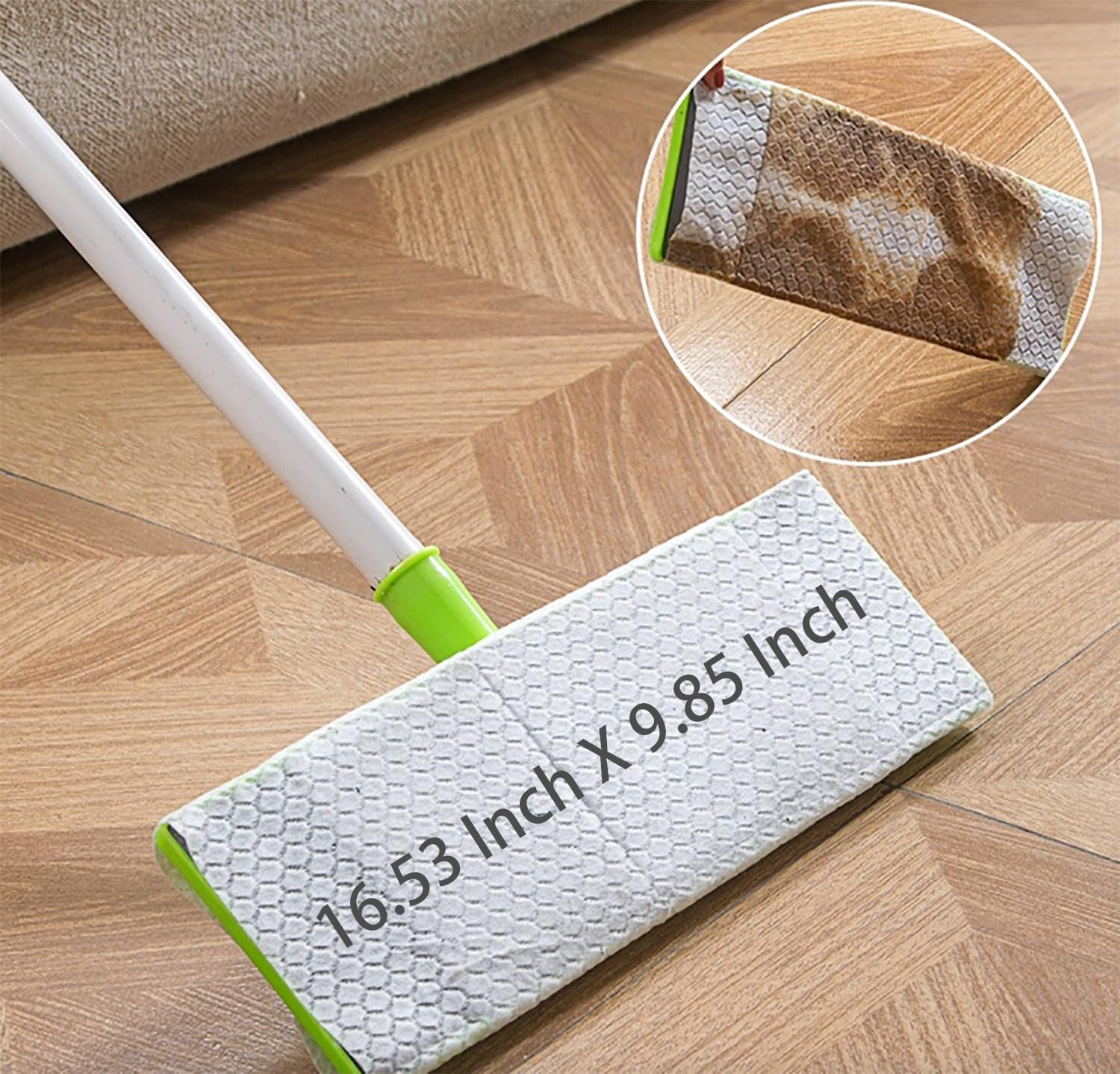 UKEENOR XL Dry Mop Refills 40 Count Disposable Dusting Cloths Dry Sweeping Refills Dry Duster Cloths Mop Pads Floor Cloth Refills Electrostatic Cloths 9.85