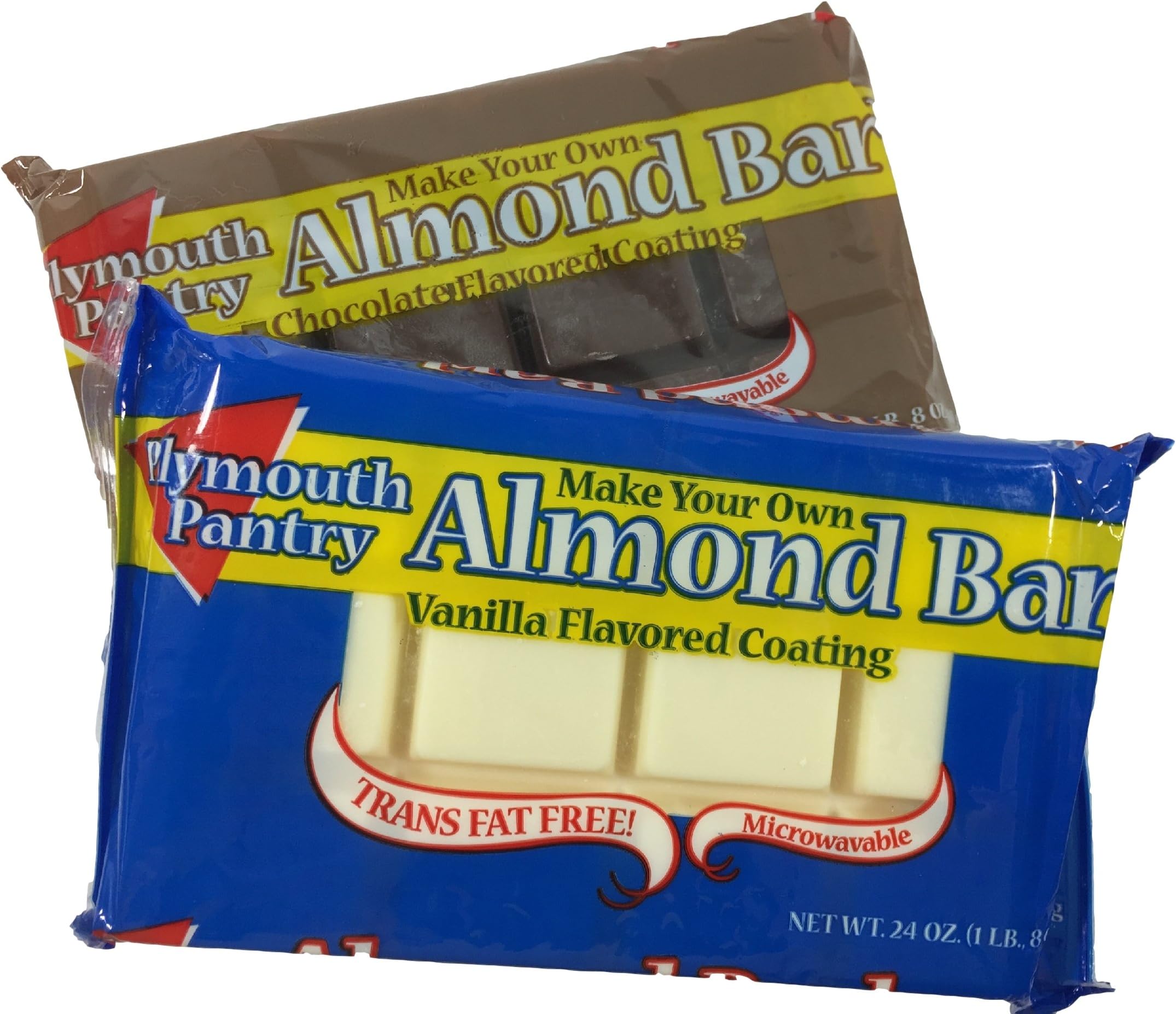 Plymouth Pantry Almond Bark Chocolate and Almond Bark Vanilla, 1 Each, Christmas and Holiday Baking Supplies