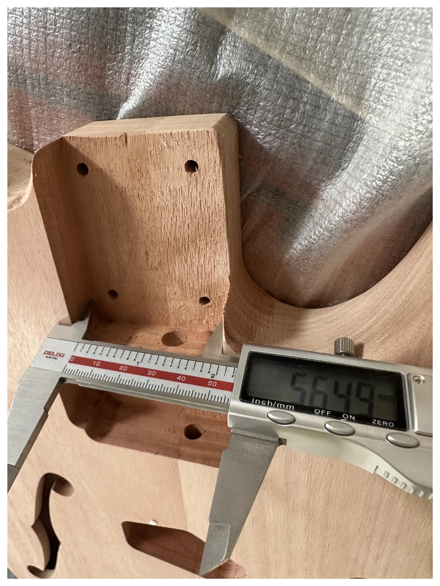 Cuerpo de guitarra eléctrica HS, madera de caoba sin terminar, orificio F, bolsillo de 5,65 cm, reemplazo de bricolaje, pieza de barril TL