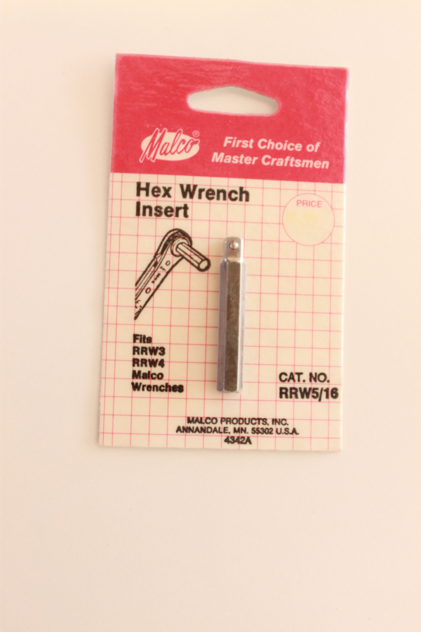 れいこ Malco RRW516 Ratchet Wrnch Insert, 5/16