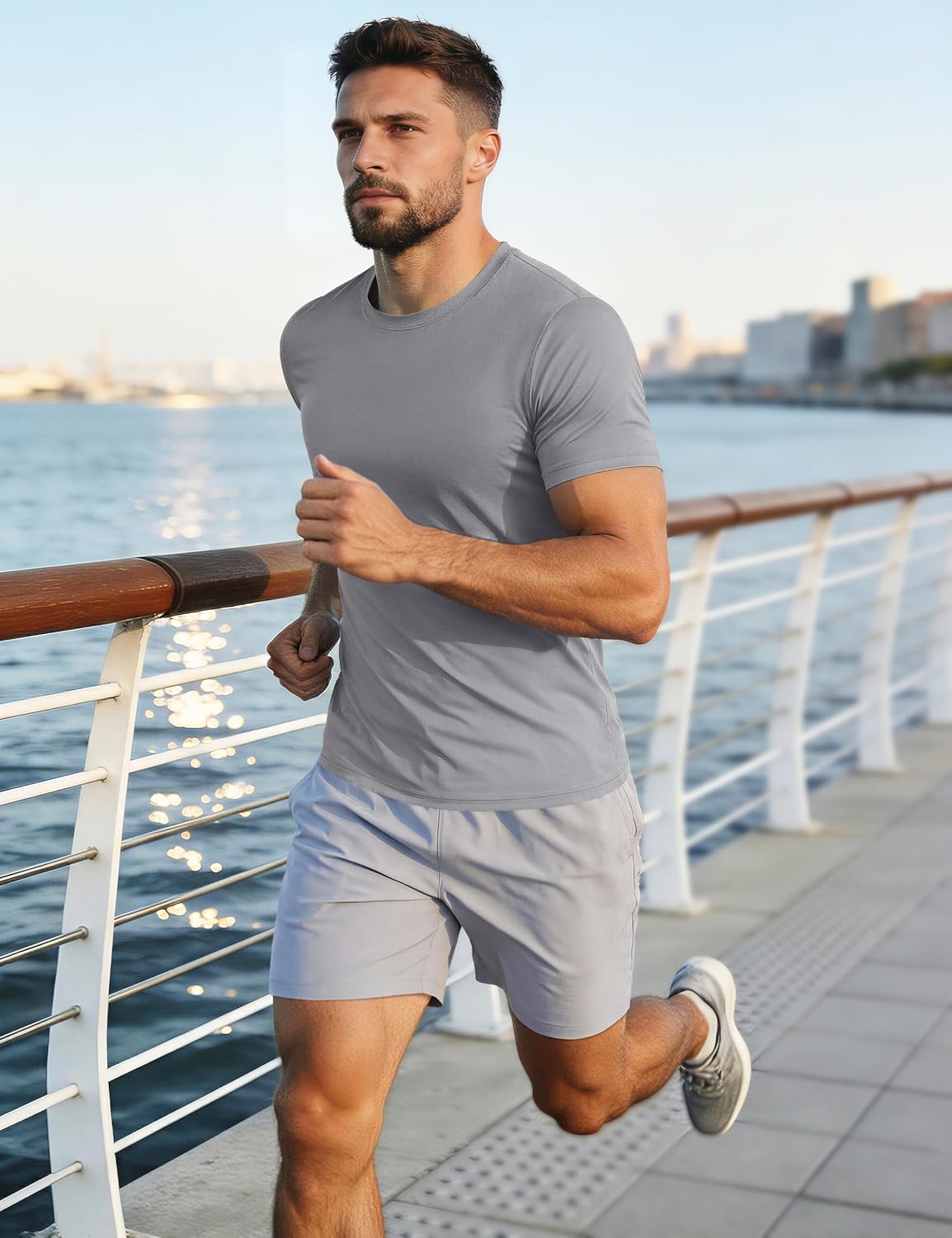 MAGCOMSEN Men's Short Sleeve UPF 50+ T-Shirt Quick Dry Rash Guard Athletic Running Swim Top Tee Performance Water Shirts - Image 3