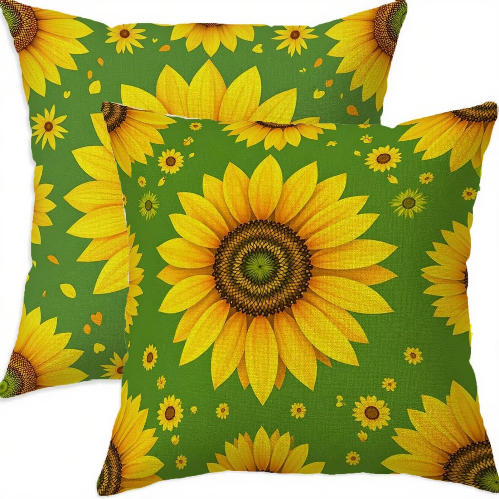 Housse coussin jaune 75x75 en lin pour aménager un coin lecture sur le balcon ou le patio de jardin