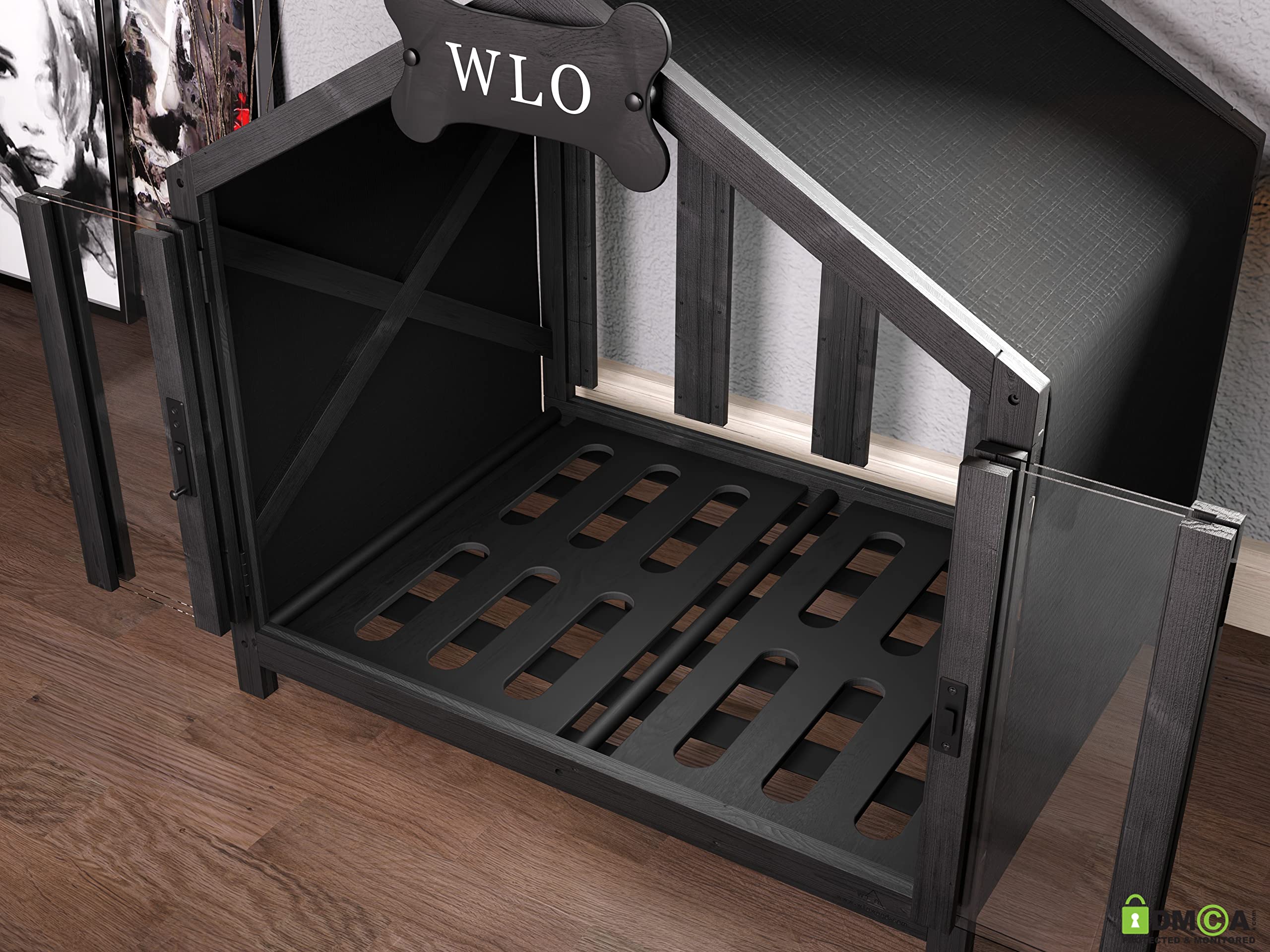 WagLifestyle Premium Hundebett Mit Kupfer & Kühl-Gel – Orthopädisch, Wasserabweisend, Maschinenwaschbar – Größe L, Ozeanblau