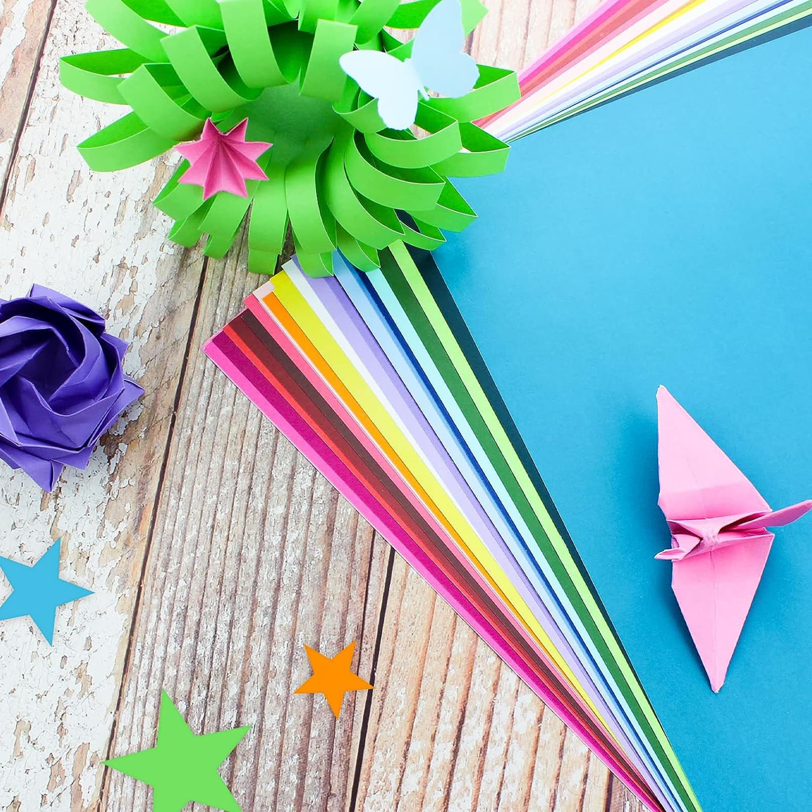 100 arkuszy – 120 g, kolorowy papier kolorowy A4, do majsterkowania, do drukarek, do kopiowania, origami, 25 kolorów