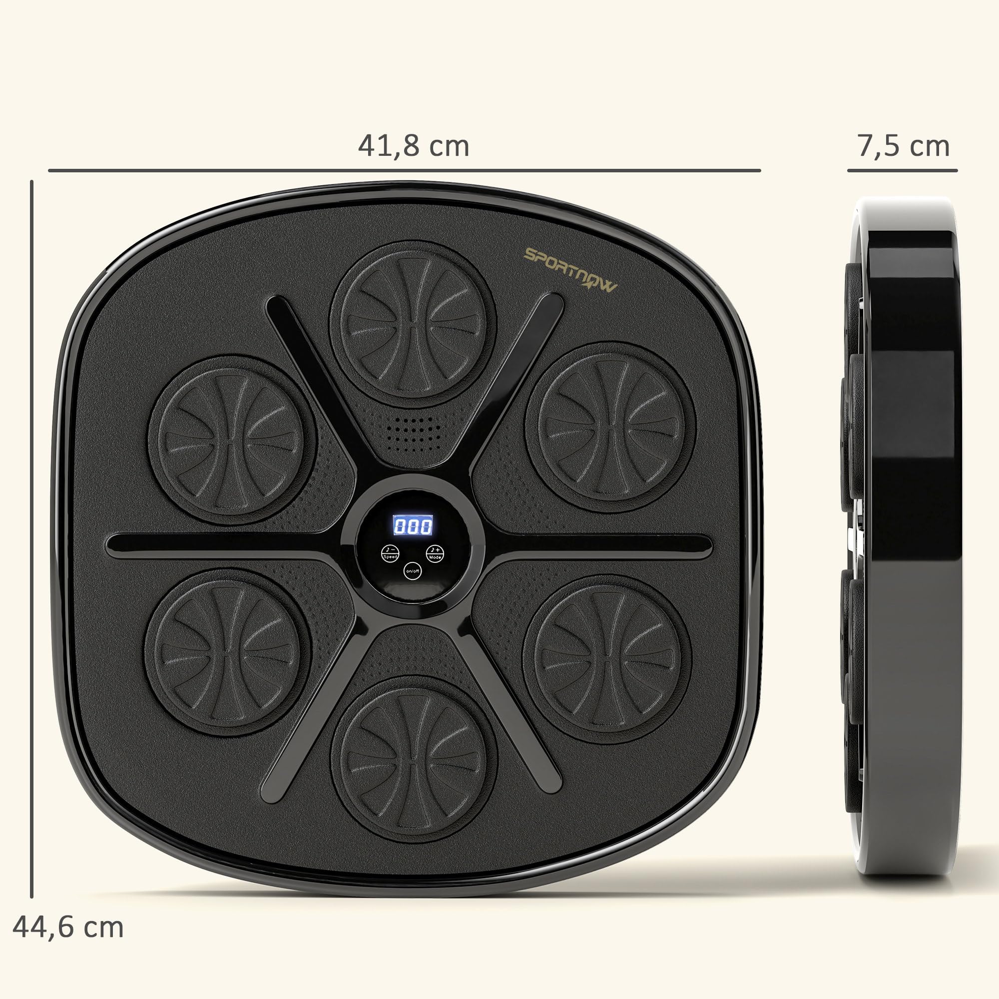 Maszyna do boksu z muzyką, Bluetooth, LED, elektroniczna