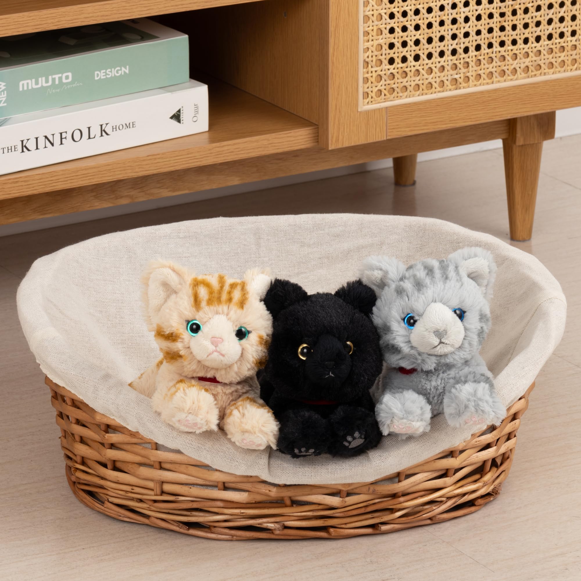 Amazon.co.jp: サンレモン ひざねこ BK SS 11×29×12cm ぬいぐるみ