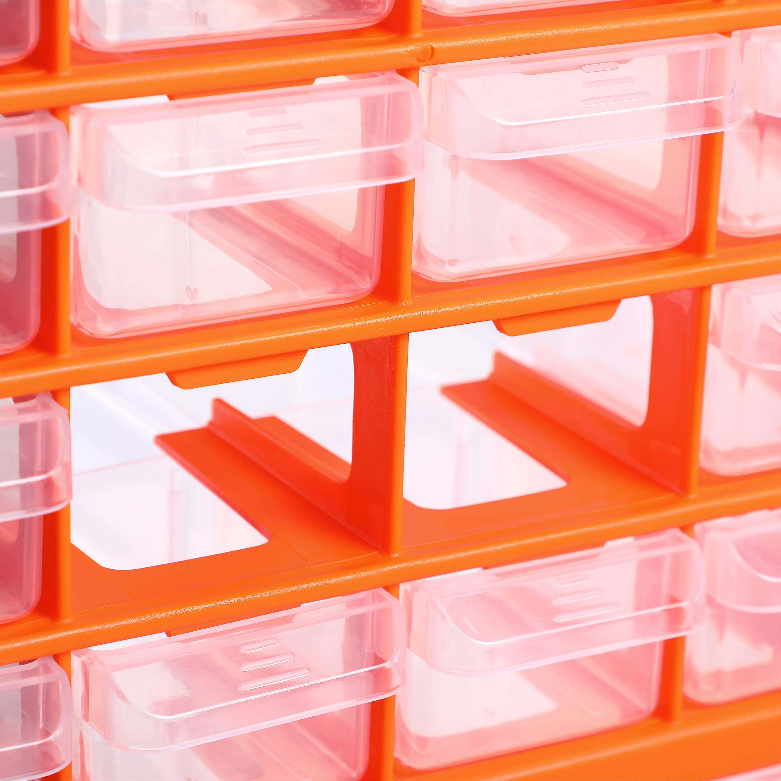 Organiseur 39 tiroirs Boîte de rangement extensible avec étiquettes Casier à vis outils petites pièces Maison atelier