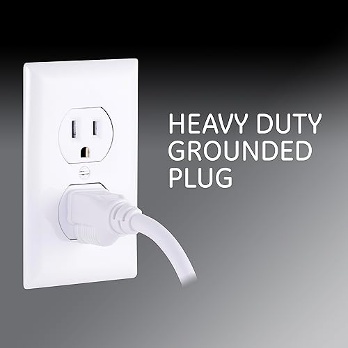 Miniatura 4 de GE Protector SurGE de 6 tomas de tierra, 450 julios, paquete de 2 regletas de alimentación, cable de extensión de 3 pies de largo y regleta de