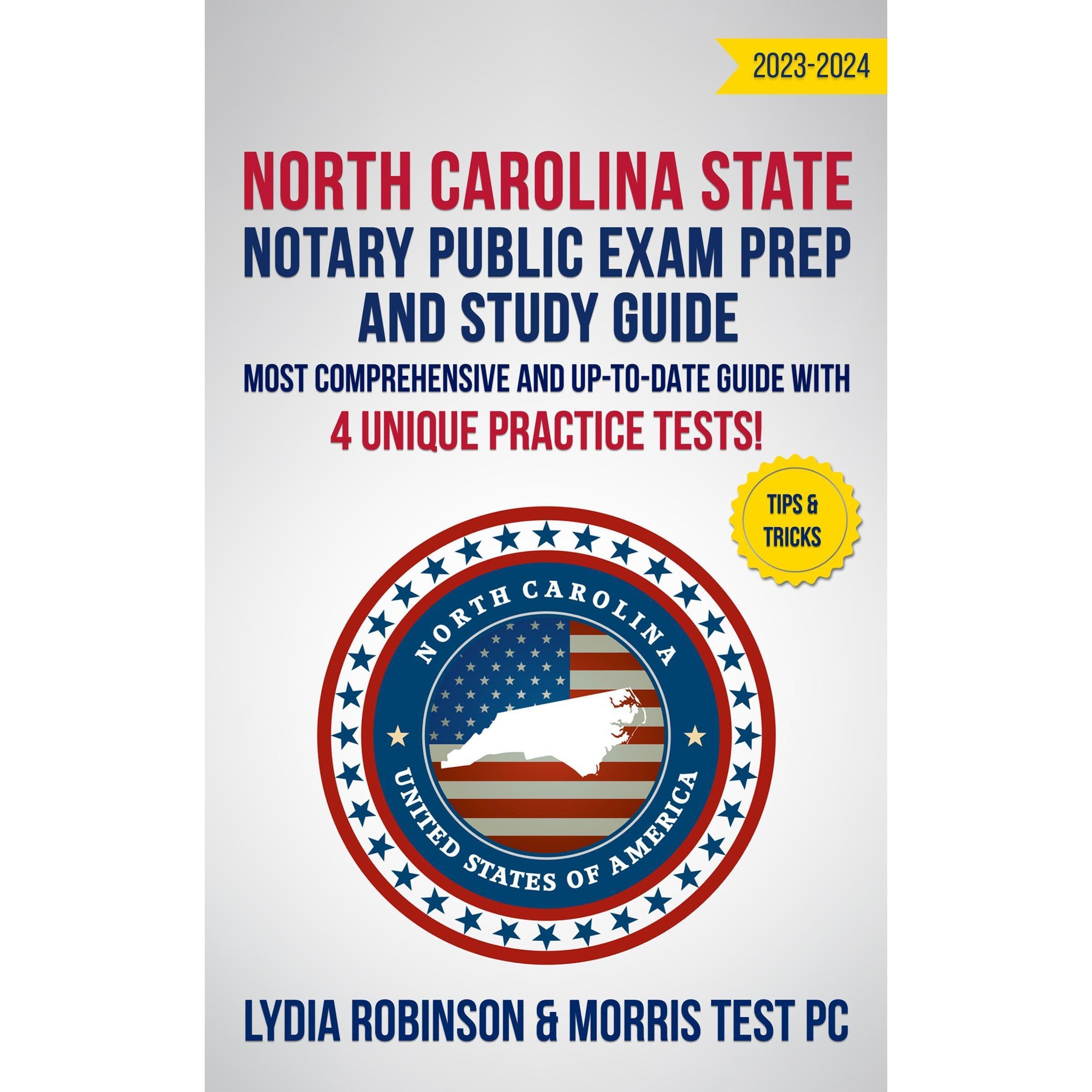 North Carolina State Notary Public Exam Prep and Study Guide 2023-2024