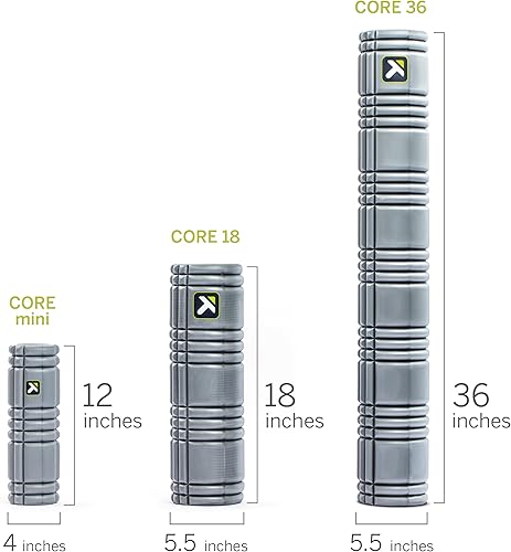 Miniatura 2 de TriggerPoint CORE - Rodillo de masaje de espuma con compresión más suave para ejercicio, recuperación de tejido profundo y muscular, alivia el dolor