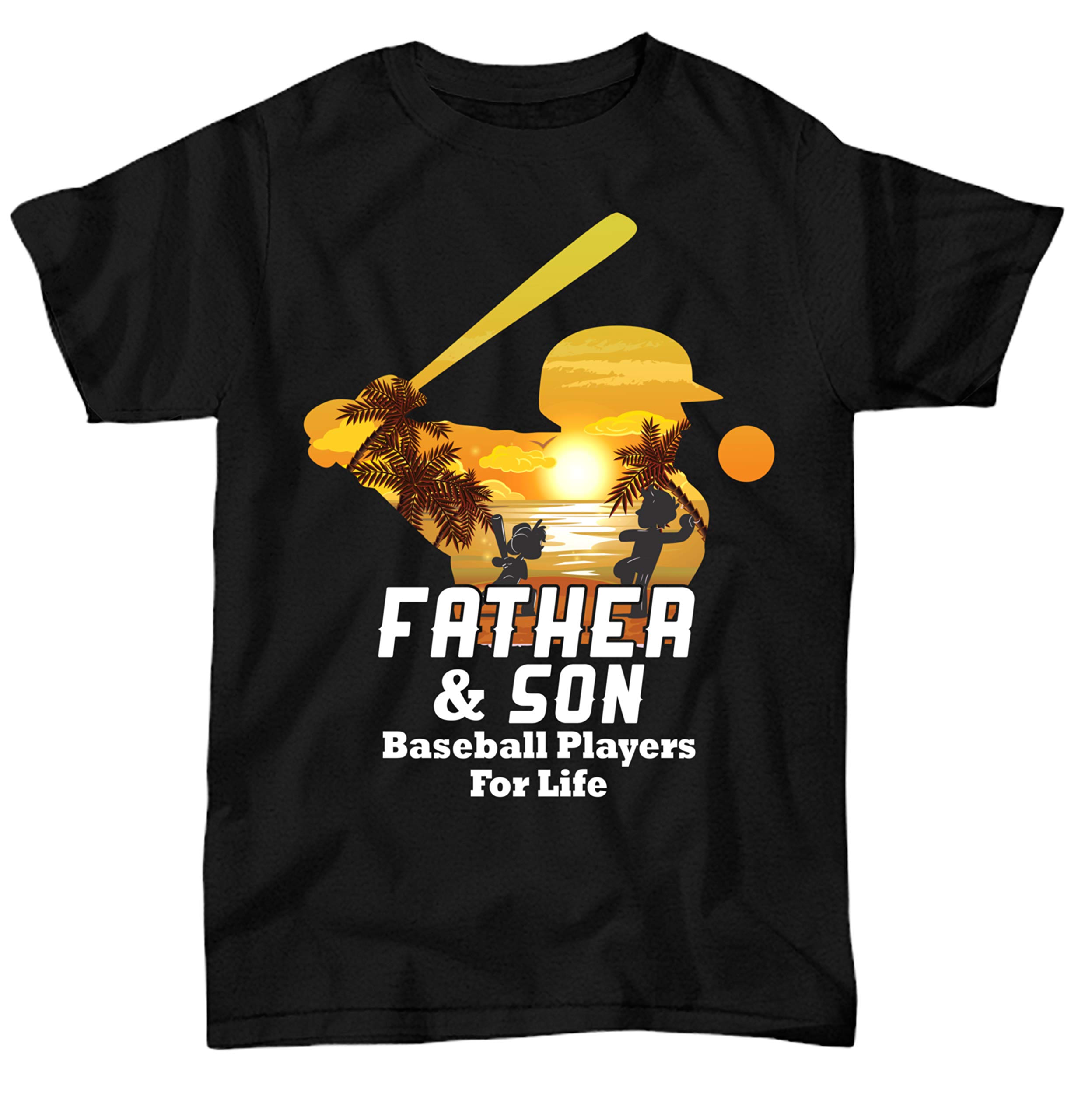 BeeTeeStore Baseball Dad Son Matching Shirt - Father and Son for Life - Unisex Tee