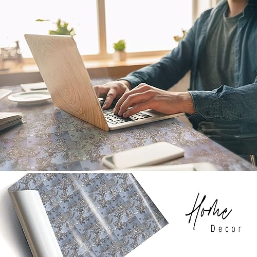 Miniatura 4 de Viny Stickerl Wrap Muebles DIY impermeable extraíble autoadhesivo autoadhesivo despegar y pegar, patrones de estilo retro de corte floral Palacio de