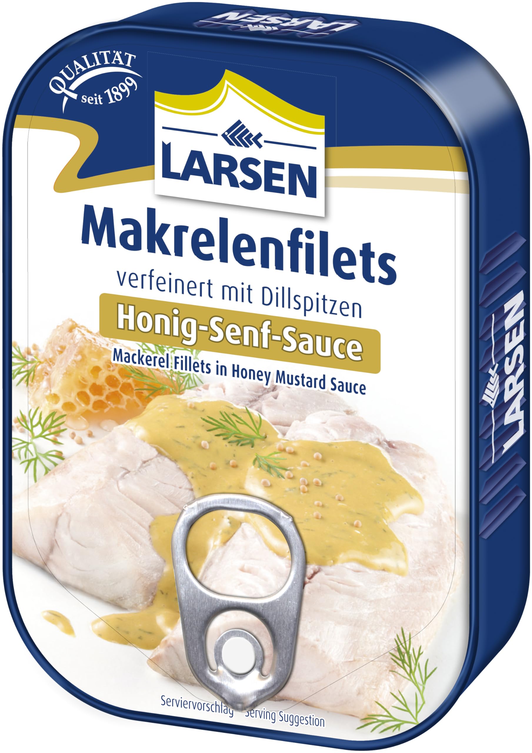 Generic Larsen Mackerel fillets in honey mustard sauce 110G