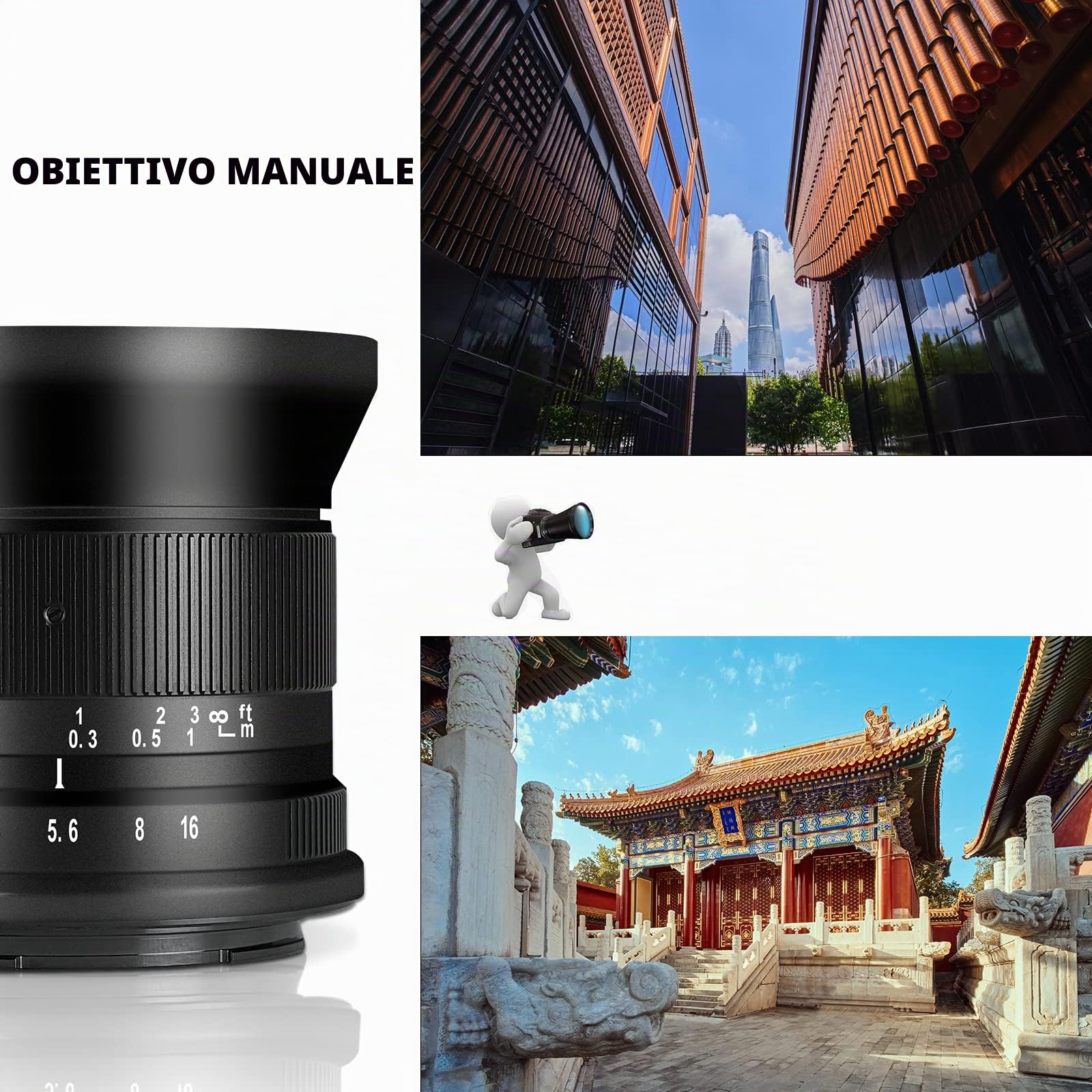 7artisans 12 mm F2.8 Mark Ⅱ Ultra grandangolare APS-C Messa a fuoco manuale Prime Lens compatibile per Canon RF Mount Mirrorless Fotocamere EOS R/EOS R3/EOS RP/EOS R5/EOS R6