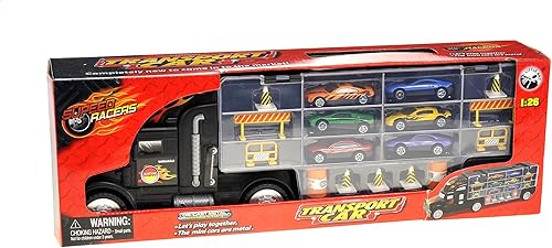 Miniatura 8 de PowerTRC Camión de transporte de juguete  Camión transportador de juguete  Gran juguete para niños que aman los camiones y vehículos de acción