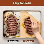 200 Pcs Unbleached Parchment Paper Baking Sheets, 12 x 16 Inch, Precut Non-Stick Parchment Sheets for Baking, Cooking, Grilling, Air Fryer and Steaming - Unbleached, Fit for Half Sheet Pans