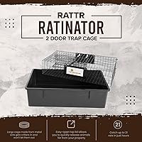 Vista 2 de Rugged Ranch Ratinator Indoor or Outdoor Multi-Catch Rat Trap - Humane Live Cage Catcher, Rodent Control for Homes, Barns, Attics, Garages, Sheds