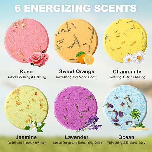 Miniatura 3 de Hatisan Vaporizadores de ducha, aromaterapia, bombas de ducha con aceites esenciales, kit de spa para cuidado personal y relajación, regalos para