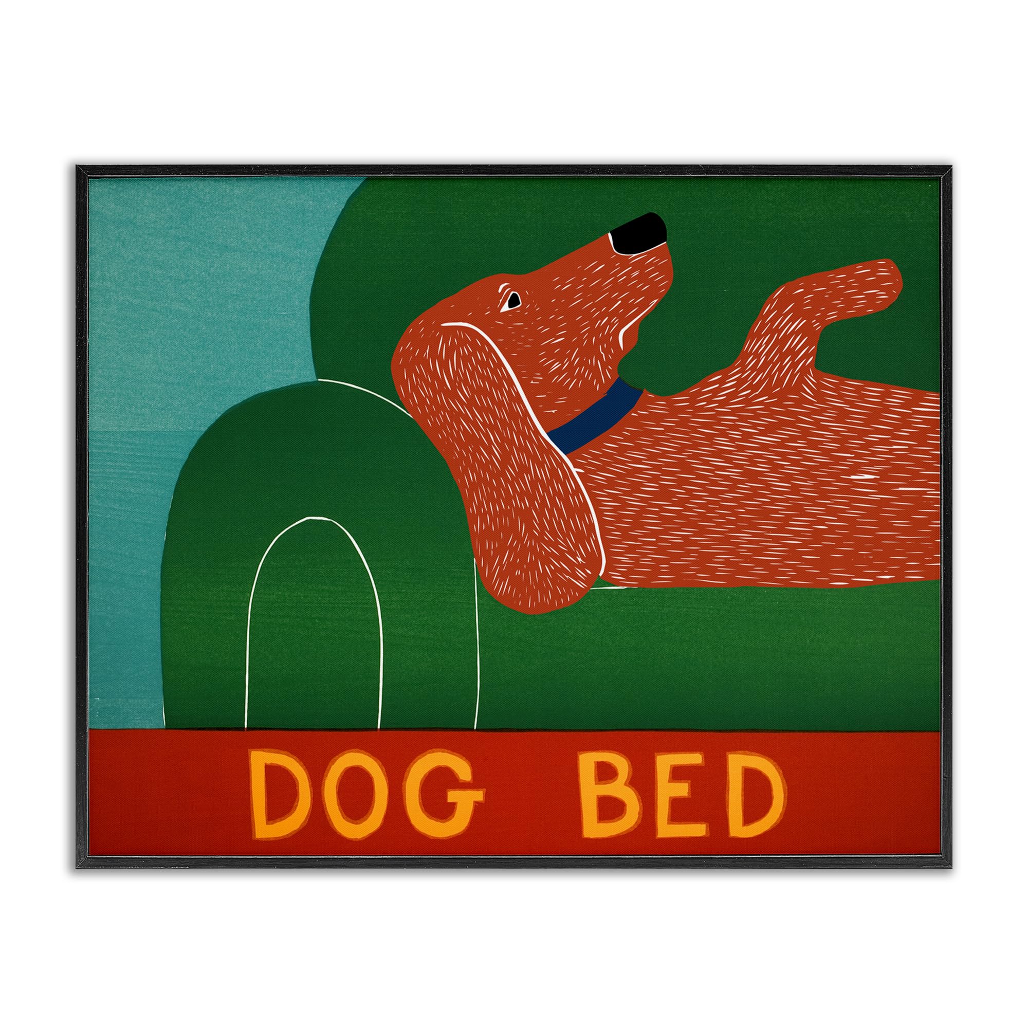 Lit pour chien Stephen Huneck Stupell Industries cadre noir 40x50 cm