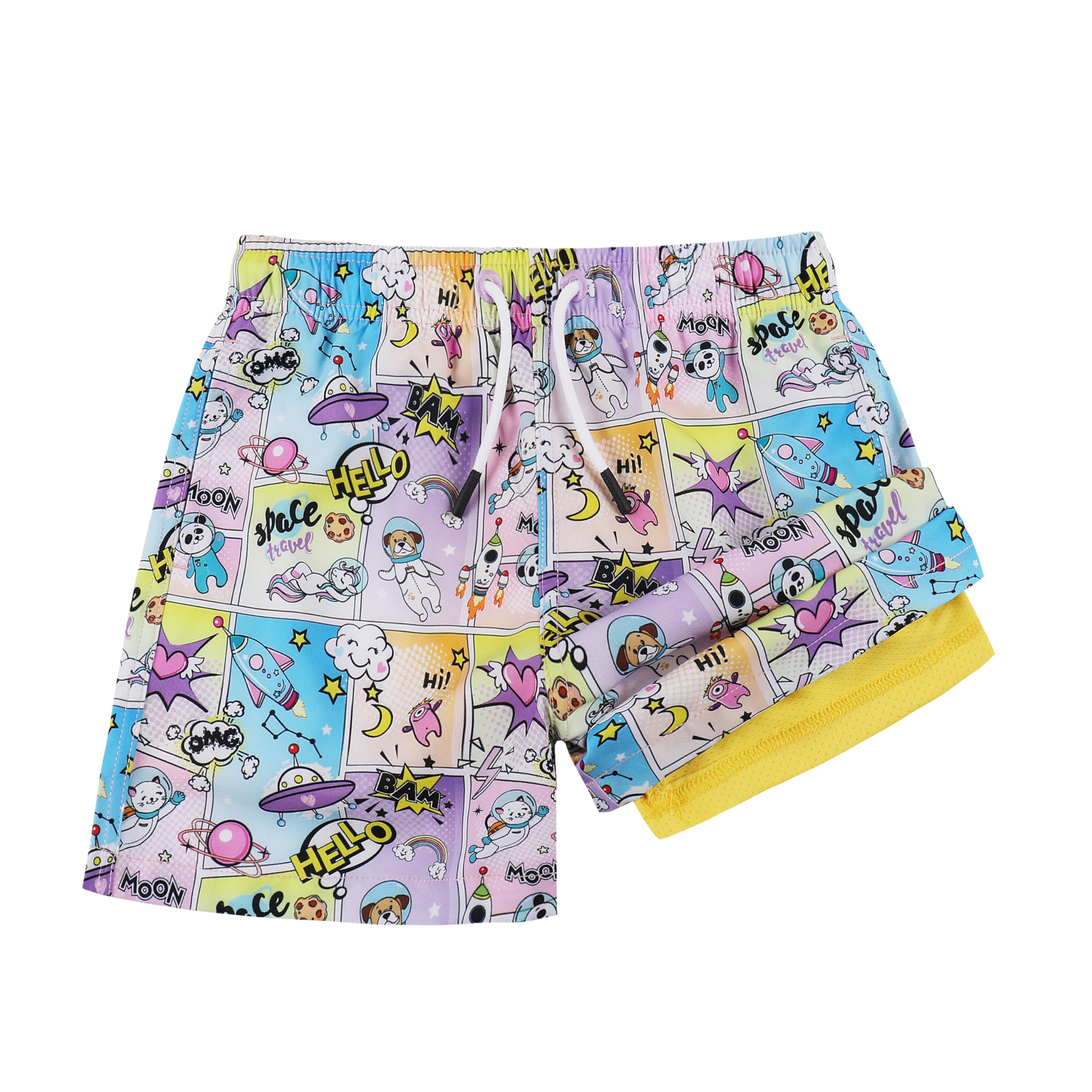 Maillot de bain pour garçon MILANKERR avec boxer de compression