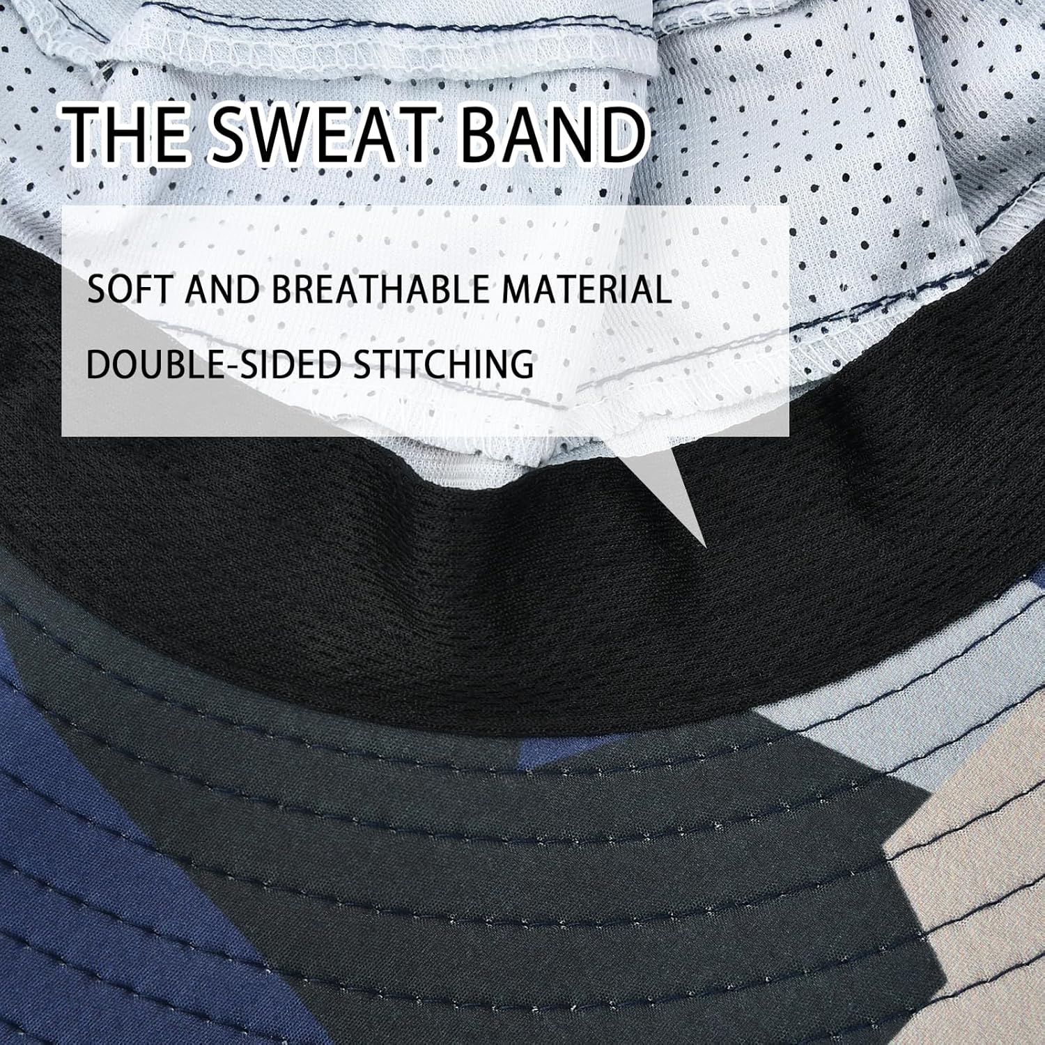 Sun Hats for Men Women Fishing Hat UPF 50+ Breathable Wide Brim Bucket Hats Summer UV Protection Safari Hat with Neck Flap - Image 5