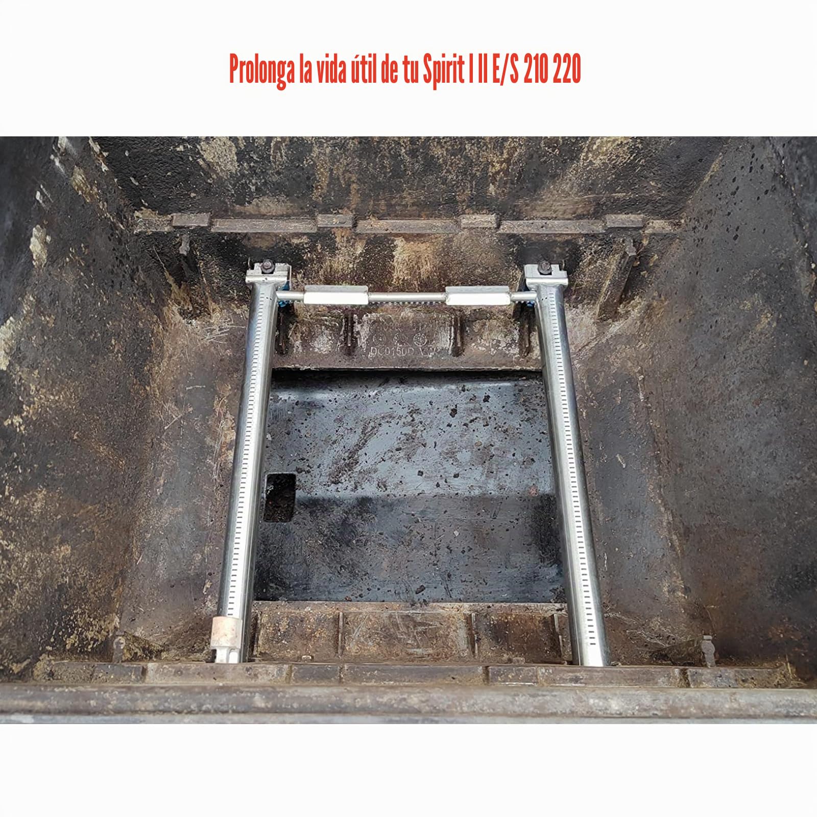 GFTIME 45,7 CM 69785 Quemador Barbacoa de Gas Piezas de Repuesto para Weber Spirit 200 E210 S210 E220 S220 (con pomo Delantero) Acero Inoxidable BBQ Quemadores per Parrilla Barbacoa Weber 46100001