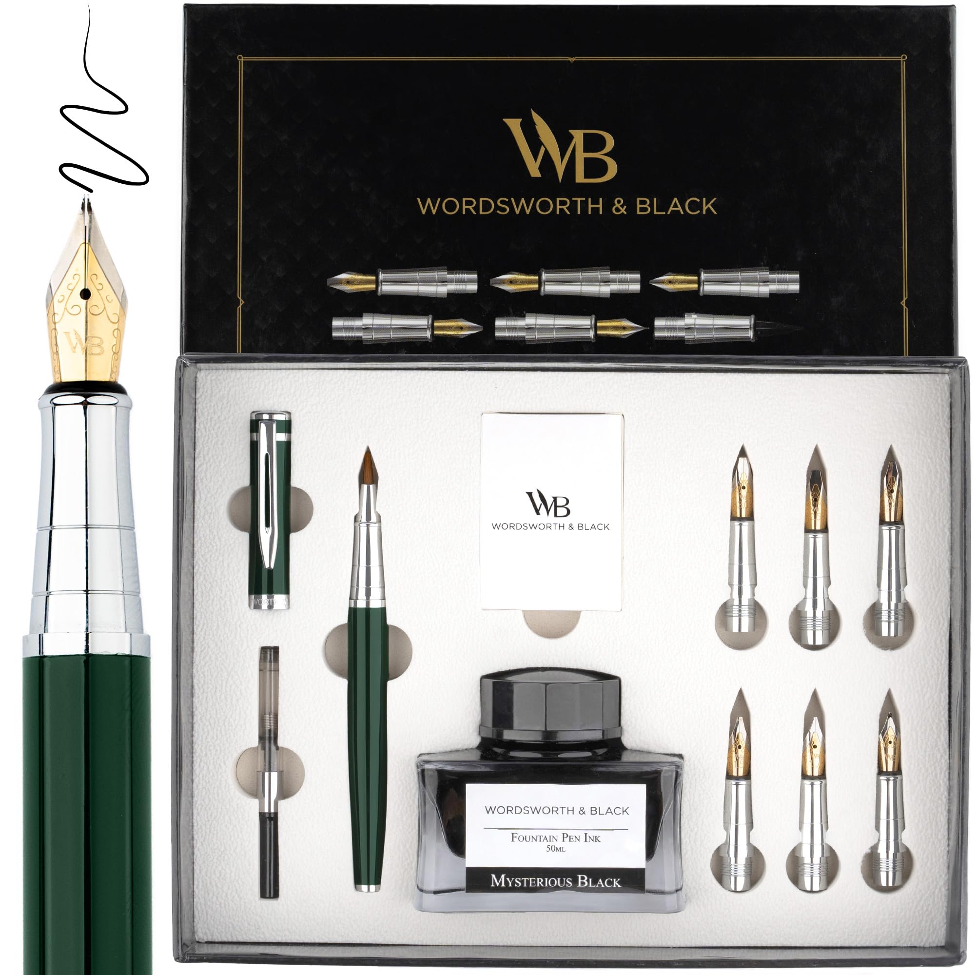 Wordsworth & Black Calligraphy Pen Set de regalo
