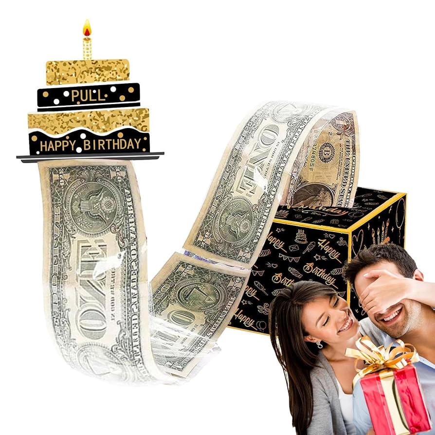 Amazon.co.jp: お金の引き出しボックス - ハッピーバースデー