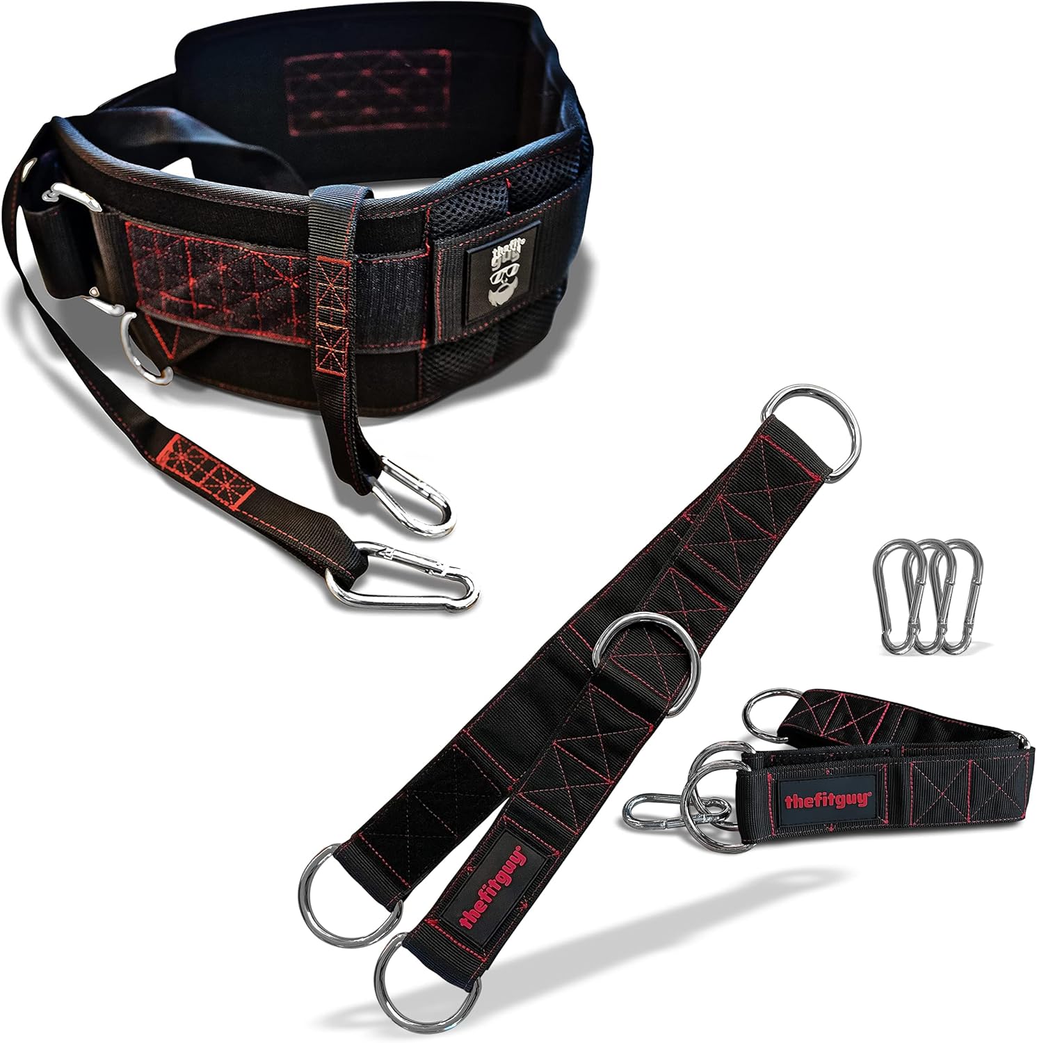 THEFITGUY Ultimate Lifting Dip Belt & Gym Extension Straps Bundle