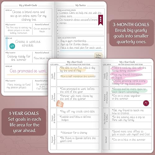 Miniatura 5 de Legend Planner Pocket - Pequeño diario mensual y semanal sin fecha y calendario para productividad, mini planificador organizador de vida perfecto