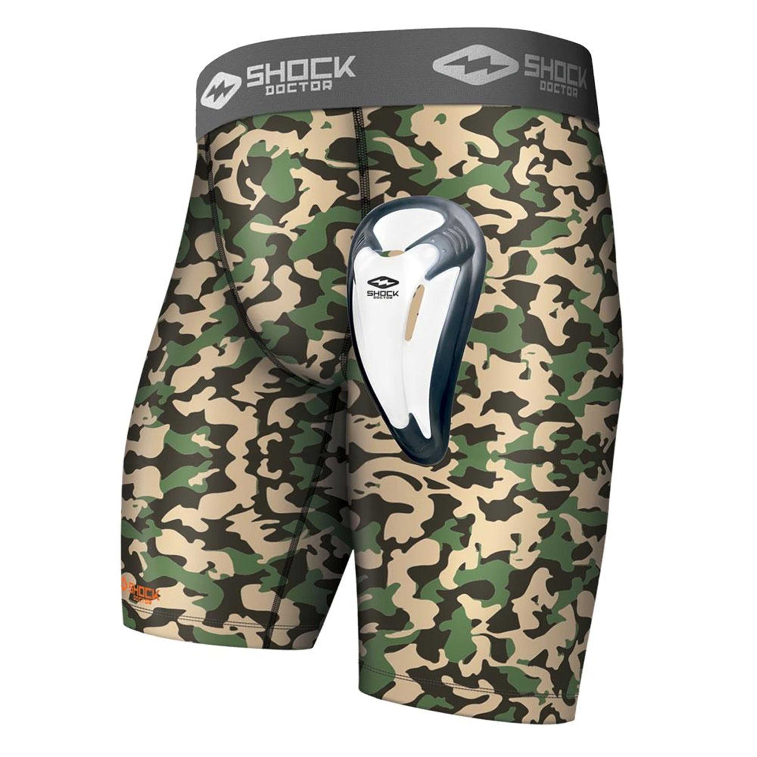 Shock Doctor 221-AMCAMO-34 Core Compression Short with BioFlex Cup Amoeba Camo Adult-L