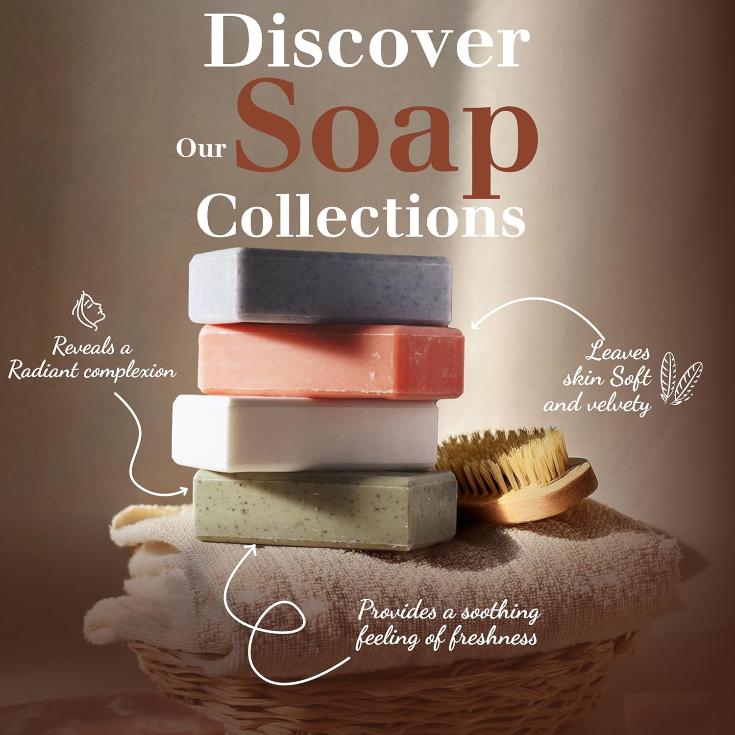 Hand & Body Soap Bars Trio - Jasmine Moisturizing French Soap with Organic Shea Butter - Rich Creamy Lather - 97% Natural Ingredients - Solid Bath Cleanser Made in Provence - 3x4.4 oz - Image 6