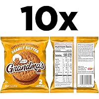Vista 2 de Grandma's - Galletas de mantequilla de maní, 2.5 oz (paquete de 10)