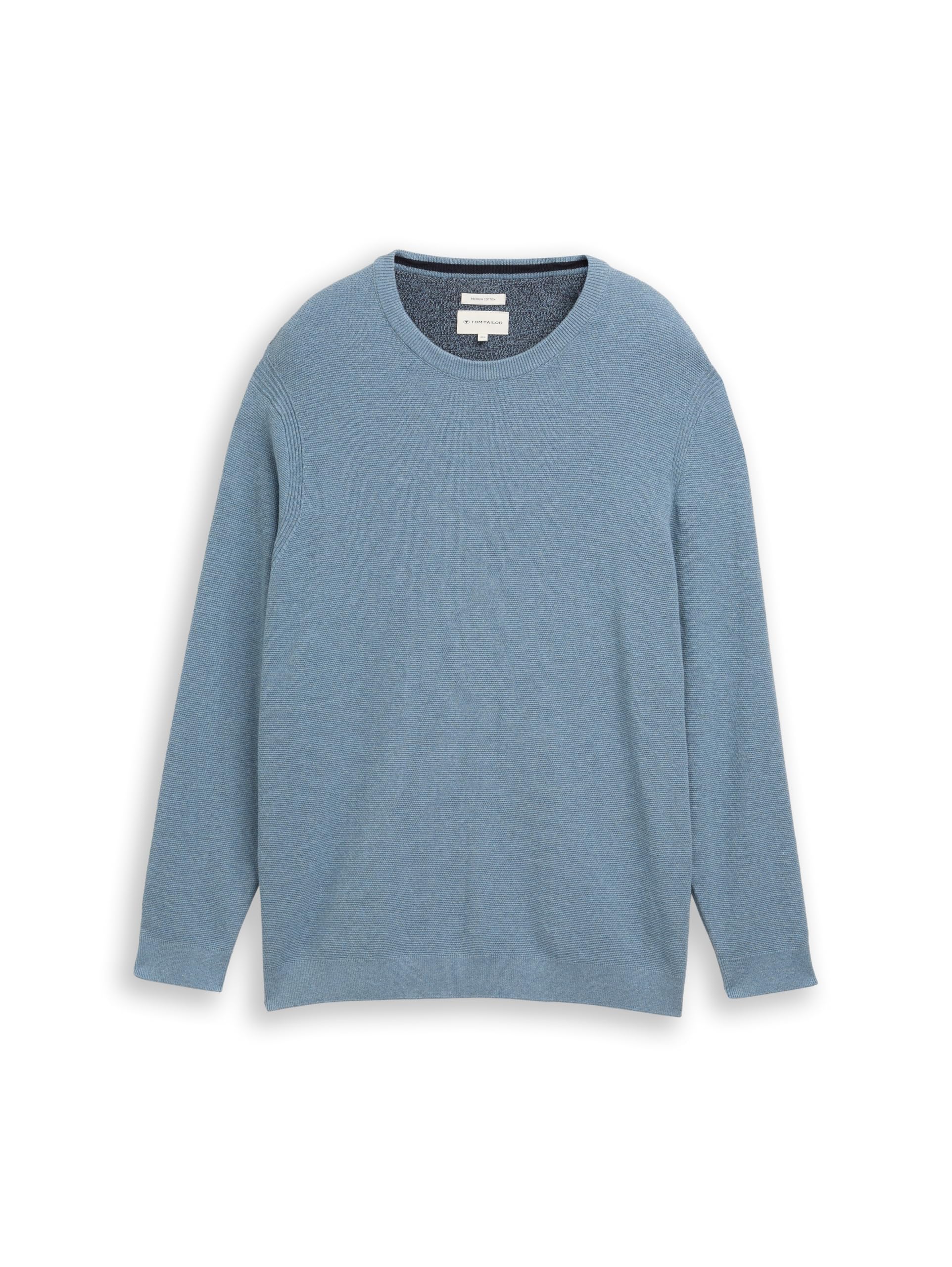 TOM TAILOR Herren Plus Size-Strickpullover aus Baumwolle