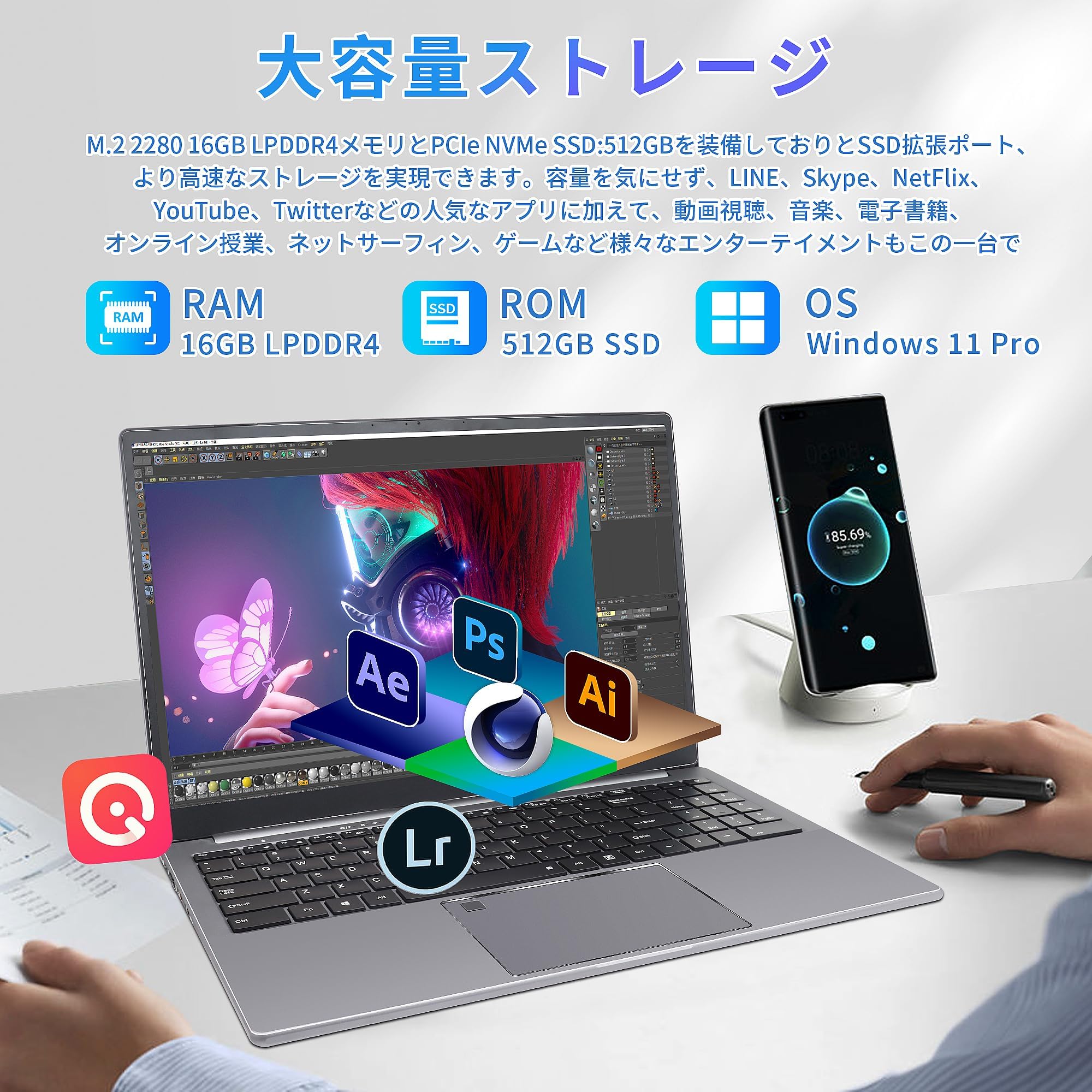 最新Win11 マウス 第9世代 i7 SSD+HDD1TB メモリ16GB 最新Win11 マウス