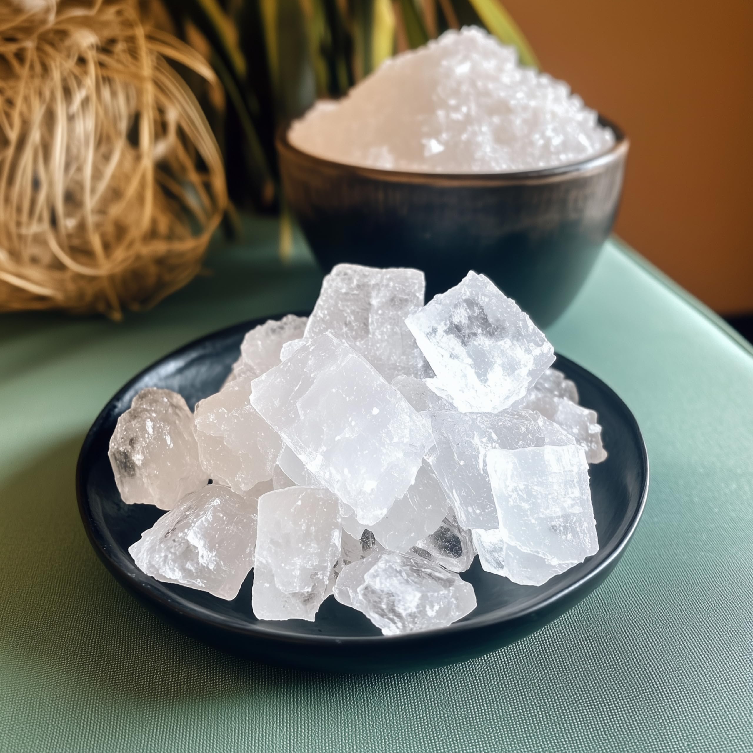HAF® Weiße Halit Salzbrocken 5 kg | Grobe Steinsalz Brocken ohne Zusätze und naturbelassen aus der Salt Range in Pakistan | Salzsteine | Solebrocken | Größe: 2-5 cm | Menge: 1 x 5 kg im Eimer
