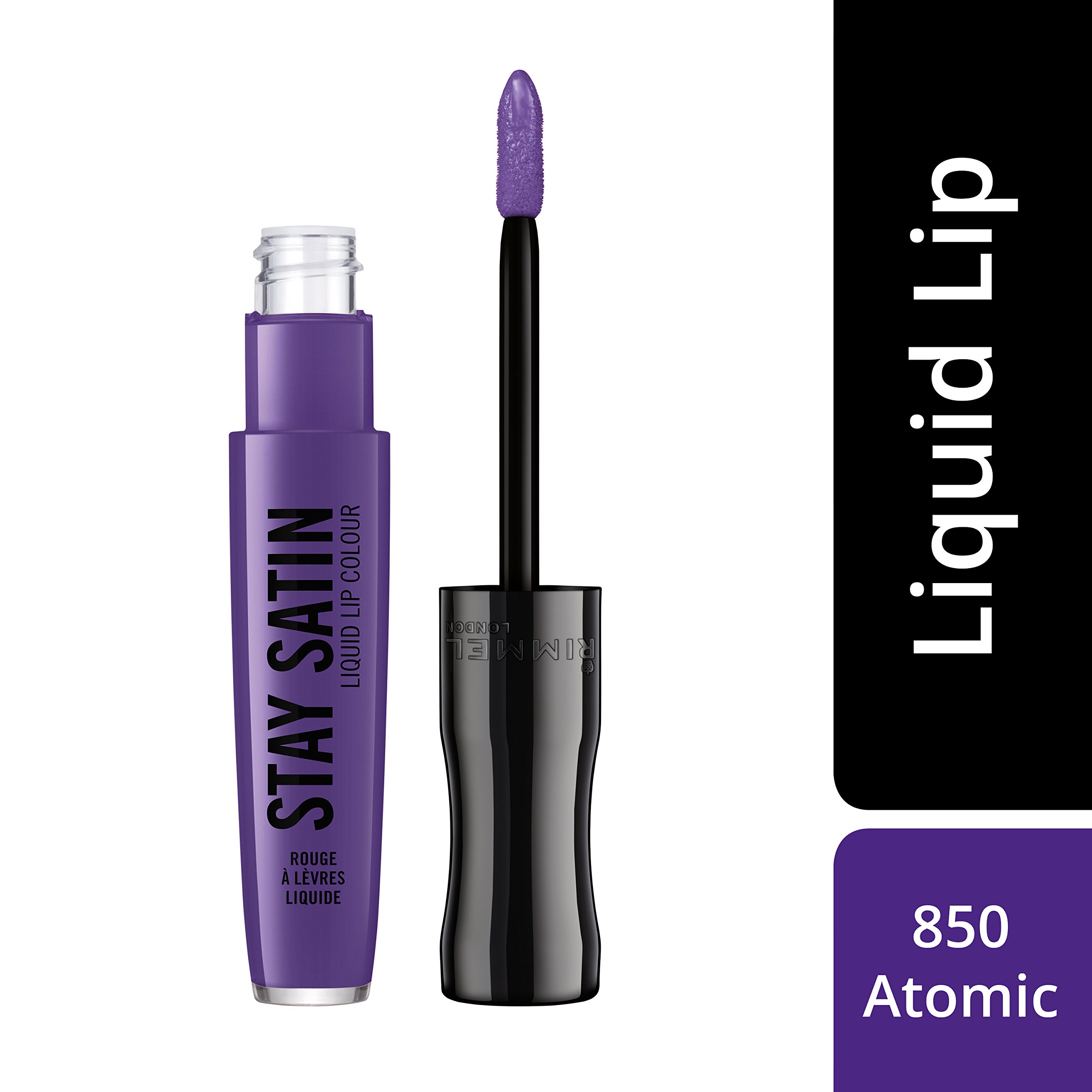 Rimmel London Stay Satin Liquid Lipstick, Atomic, 5.5 ml, 850 Atomic, 5.5 ml (Pack of 1) - Image 2